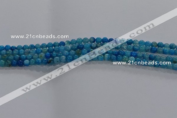CAA1055 15.5 inches 4mm round dragon veins agate beads wholesale