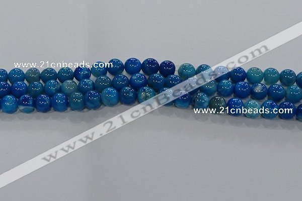 CAA1058 15.5 inches 10mm round dragon veins agate beads wholesale
