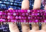 CAA1561 15.5 inches 6mm round banded agate beads wholesale