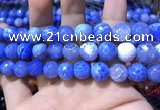 CAA1750 15 inches 12mm faceted round fire crackle agate beads