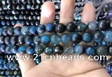 CAA1790 15 inches 10mm faceted round fire crackle agate beads