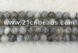 CAA1806 15.5 inches 16mm round banded agate gemstone beads