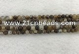 CAA1821 15.5 inches 6mm round banded agate gemstone beads