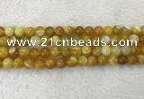 CAA1853 15.5 inches 10mm round banded agate gemstone beads