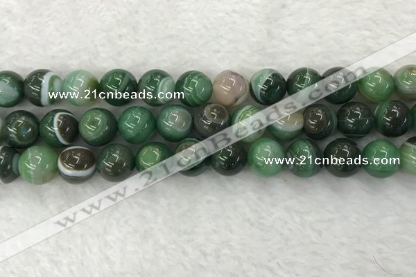 CAA1995 15.5 inches 14mm round banded agate gemstone beads