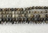 CAA2317 15.5 inches 8mm round banded agate gemstone beads