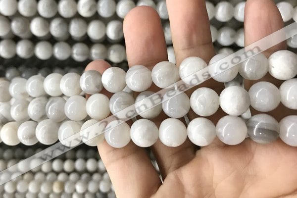 CAA2343 15.5 inches 10mm round white crazy lace agate beads wholesale