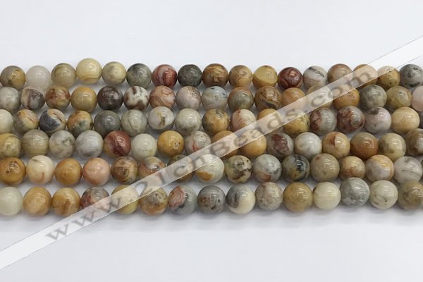 CAA2350 15.5 inches 8mm round crazy lace agate beads wholesale