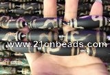 CAA2694 15.5 inches 14*38mm - 16*43mm rice tibetan agate dzi beads