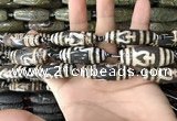 CAA2714 15.5 inches 14*38mm - 16*43mm rice tibetan agate dzi beads