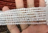 CAA3260 15 inches 4mm faceted round agate beads wholesale