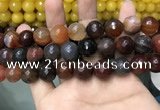 CAA3427 15 inches 14mm faceted round agate beads wholesale