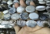 CAA3567 15.5 inches 18*25mm oval grey Botswana agate beads