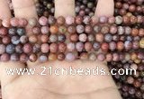 CAA3620 15.5 inches 4mm round Portuguese agate beads wholesale