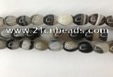 CAA3786 15.5 inches 12*16mm rice agate druzy geode beads