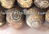 CAA3924 15 inches 12mm round tibetan agate beads wholesale