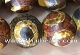 CAA3925 15 inches 12mm round tibetan agate beads wholesale