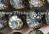 CAA3928 15 inches 12mm round tibetan agate beads wholesale