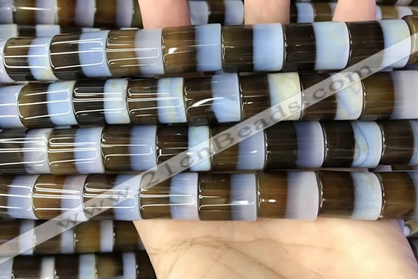 CAA3938 15.5 inches 15*18mm tube Madagascar agate beads wholesale