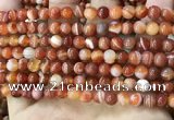 CAA4026 15.5 inches 6mm round line agate beads wholesale