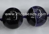 CAA405 15.5 inches 24mm round agate druzy geode gemstone beads