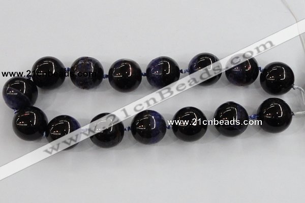 CAA411 15.5 inches 24mm round agate druzy geode gemstone beads