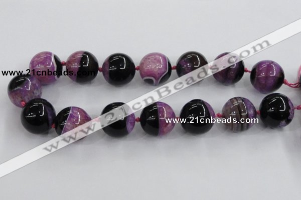 CAA413 15.5 inches 24mm round agate druzy geode gemstone beads