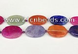 CAA4534 15.5 inches 25*35mm oval dragon veins agate beads