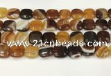 CAA4749 15.5 inches 16*16mm square banded agate beads wholesale