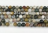 CAA5331 15.5 inches 8mm round ocean agate beads wholesale