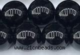 CAA5886 15 inches 10mm round black agate beads, 2mm hole