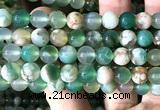 CAA6247 15 inches 8mm round green sakura agate beads