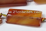 CAA675 15.5 inches 20*40mm rectangle agate gemstone beads