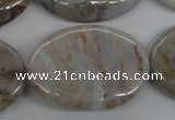 CAA776 15.5 inches 25*35mm oval New Brazilian agate beads