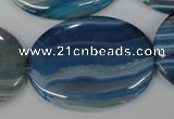 CAA934 15.5 inches 30*40mm oval agate gemstone beads