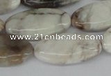 CAB105 15.5 inches 15*30mm oval natural brazil agate gemstone beads