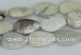 CAB108 15.5 inches 12*17mm flat teardrop natural brazil agate beads