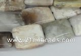 CAB111 15.5 inches 15*20mm rectangle natural brazil agate beads
