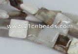CAB118 15.5 inches 12*12mm square natural brazil agate gemstone beads