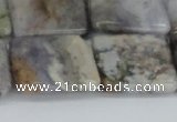 CAB120 15.5 inches 25*25mm square natural brazil agate gemstone beads