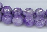 CAB175 15.5 inches 12mm round purple crazy lace agate beads