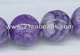 CAB179 15.5 inches 20mm round purple crazy lace agate beads