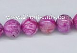 CAB271 15.5 inches 12mm round fuchsia crazy lace agate beads