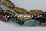CAB370 15.5 inches 9*18mm oval ocean agate gemstone beads wholesale
