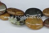 CAB372 15.5 inches 15*20mm oval ocean agate gemstone beads wholesale