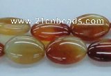 CAB495 15.5 inches 13*18mm oval red agate gemstone beads wholesale