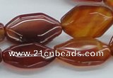 CAB501 15.5 inches 19*25mm octagonal red agate beads wholesale