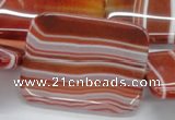 CAB508 15.5 inches 30*40mm rectangle red agate beads wholesale