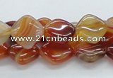 CAB509 15.5 inches 12*12mm diamond red agate beads wholesale