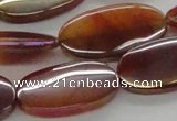 CAB530 15.5 inches 16*30mm oval AB-color red agate beads wholesale